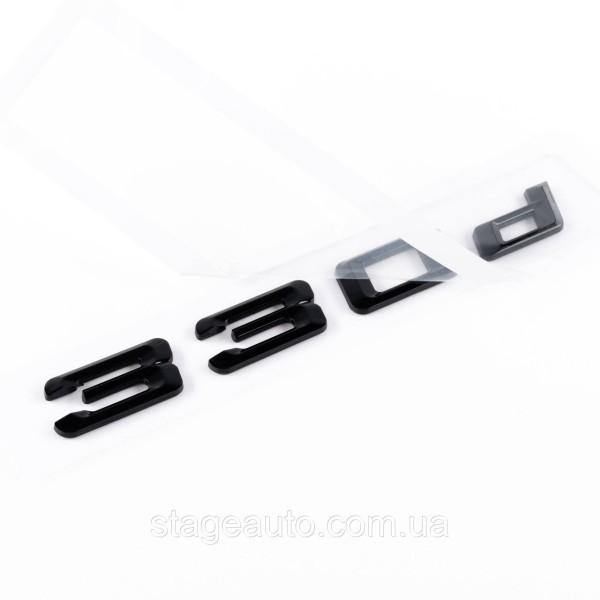 Шильдик надпись багажника BMW БМВ 330d Черный для E46, E90, F30, G20