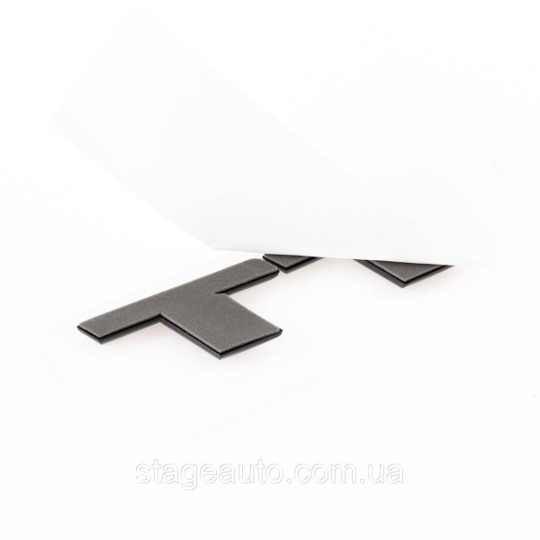 Emblem sticker TT Audi Audi on the trunk - Black , inscription TT black