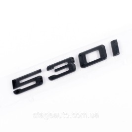 Шильдик надпись багажника BMW БМВ 530i Черный для E39, E60, F10, G30