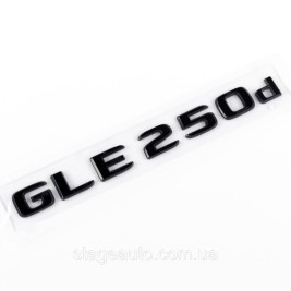 Шильдик надпись багажника GLE250d Mercedes-Benz Мерседес ГЛЕ250Д Черный