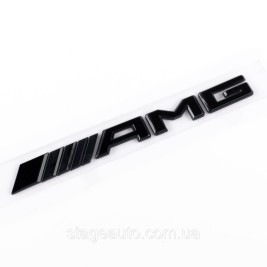 Шильдик надпись багажника AMG Mercedes-Benz NEW Мерседес АМГ Черный