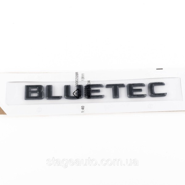 Шильдик надпись багажника BLUETEC Mercedes-Benz Мерседес БЛЮТЕК Черный