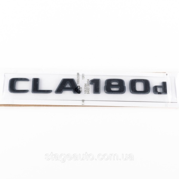 Шильдик надпись багажника CLA180d Mercedes-Benz Мерседес ЦЛА180Д Черный