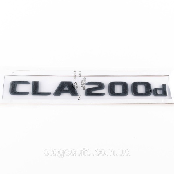 Шильдик надпись багажника CLA200d Mercedes-Benz Мерседес ЦЛА200Д Черный