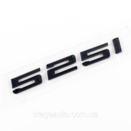 Шильдик надпись багажника BMW БМВ 525i Черный для E39, E60, F10, G30