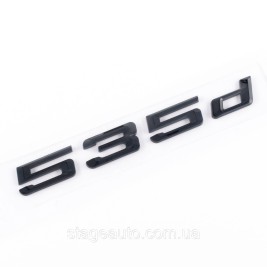 Шильдик надпись багажника BMW БМВ 535d Черный для E39, E60, F10, G30