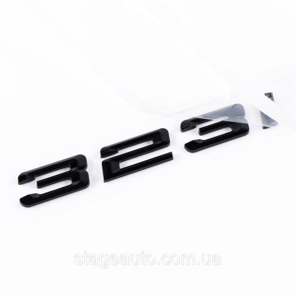Шильдик надпись багажника BMW БМВ 323i Черный для E46, E90, F30, G20