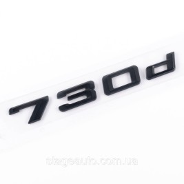 Шильдик надпись багажника BMW БМВ 730d Черный для E38, E65, F01, F02, G11, G12