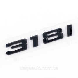 Шильдик надпись багажника BMW БМВ 318i Черный для E46, E90, F30, G20