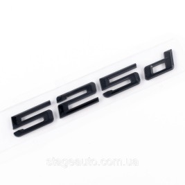 Шильдик надпись багажника BMW БМВ 525d Черный для E39, E60, F10, G30