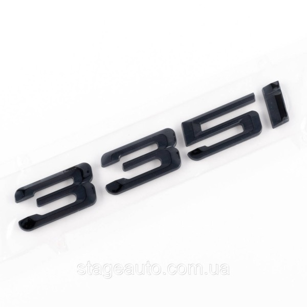 Шильдик надпись багажника BMW БМВ 335i Черный для E46, E90, F30, G20