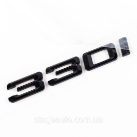 Шильдик надпись багажника BMW БМВ 330i Черный для E46, E90, F30, G20