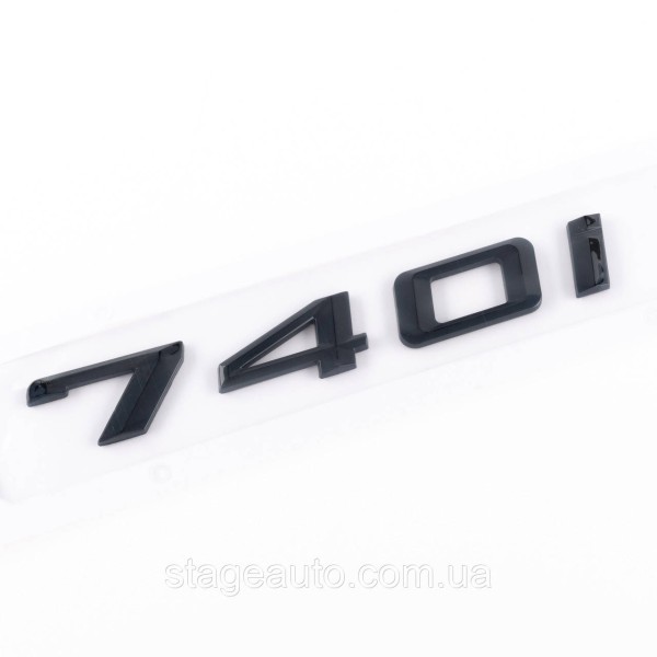 Шильдик надпись багажника BMW БМВ 740i Черный для E38, E65, F01, F02, G11, G12