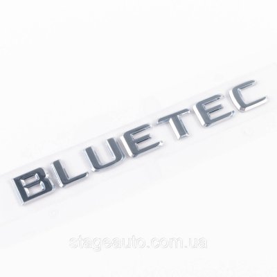 Шильдик надпись багажника BLUETEC Mercedes-Benz Мерседес БЛЮТЕК Хромований
