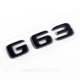 Шильдик надпись багажника G63 Mercedes-Benz Мерседес Г63 Черный