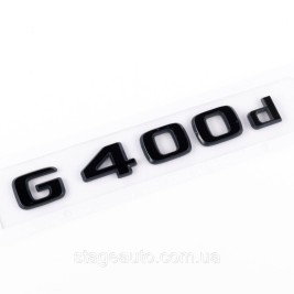 Шильдик надпись багажника G400d Mercedes-Benz Мерседес Г400д Черный