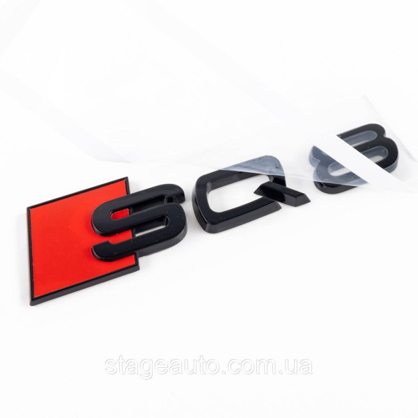 Эмблема наклейка SQ7 Audi Ауди на багажник - Хром 142х36 мм надпись SQ7 черная