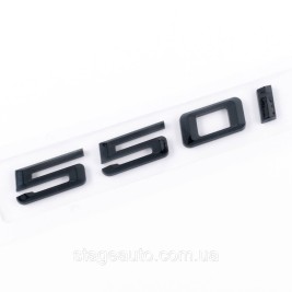 Шильдик надпись багажника BMW БМВ 550i Черный для E39, E60, F10, G30