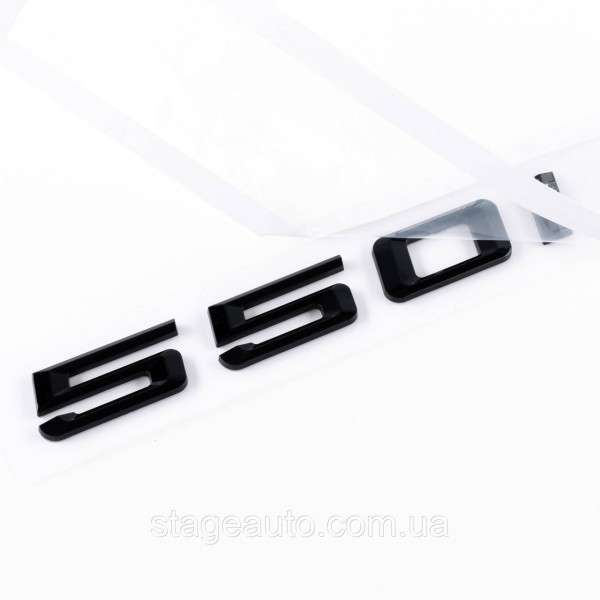 Шильдик надпись багажника BMW БМВ 550i Черный для E39, E60, F10, G30