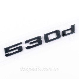Шильдик надпись багажника BMW БМВ 530d Черный для E39, E60, F10, G30