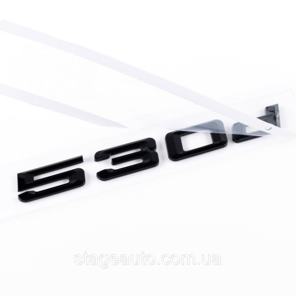 Шильдик надпись багажника BMW БМВ 530d Черный для E39, E60, F10, G30