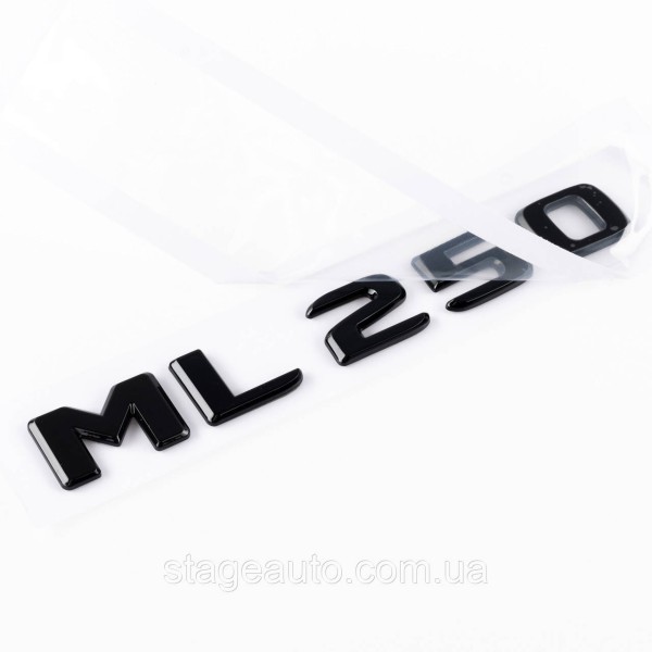 Шильдик надпись багажника ML250 Mercedes-Benz Мерседес МЛ250 Черный