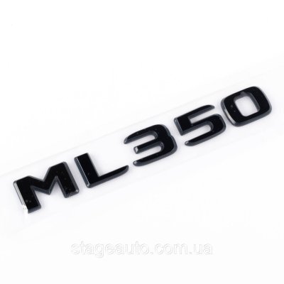 Шильдик надпись багажника ML350 Mercedes-Benz Мерседес МЛ350 Чорний