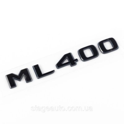 Шильдик надпись багажника ML400 Mercedes-Benz Мерседес МЛ400 Чорний