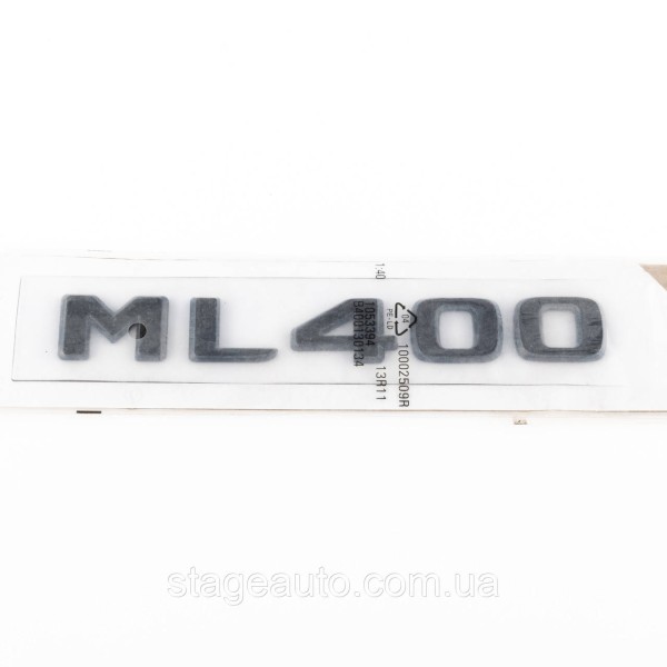 Шильдик надпись багажника ML400 Mercedes-Benz Мерседес МЛ400 Черный