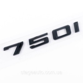 Шильдик надпись багажника BMW БМВ 750i Черный для E38, E65, F01, F02, G11, G12