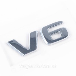 Шильдик надпись багажника V6 Mercedes-Benz Мерседес В6 Хромированый