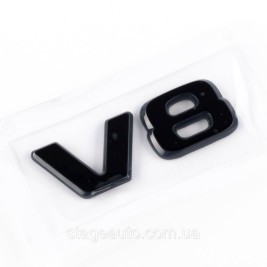 Шильдик надпись багажника V8 Mercedes-Benz Мерседес В8 Черный