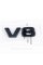 Шильдик надпись багажника V8 Mercedes-Benz Мерседес В8 Черный