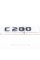 Шильдик надпись багажника C200 Mercedes-Benz Мерседес Ц200 Черный