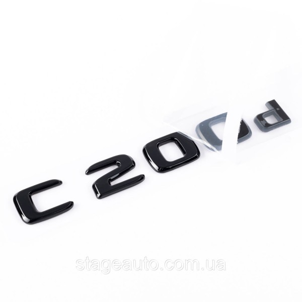 Шильдик надпись багажника C200d Mercedes-Benz Мерседес Ц200д Черный