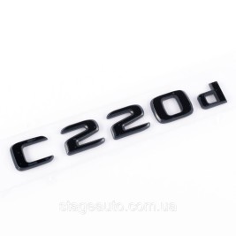 Шильдик надпись багажника C220d Mercedes-Benz Мерседес Ц220д Черный