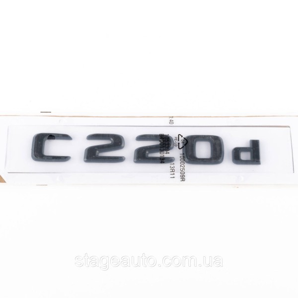 Шильдик надпись багажника C220d Mercedes-Benz Мерседес Ц220д Черный