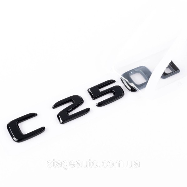 Шильдик надпись багажника C250d Mercedes-Benz Мерседес Ц250д Черный