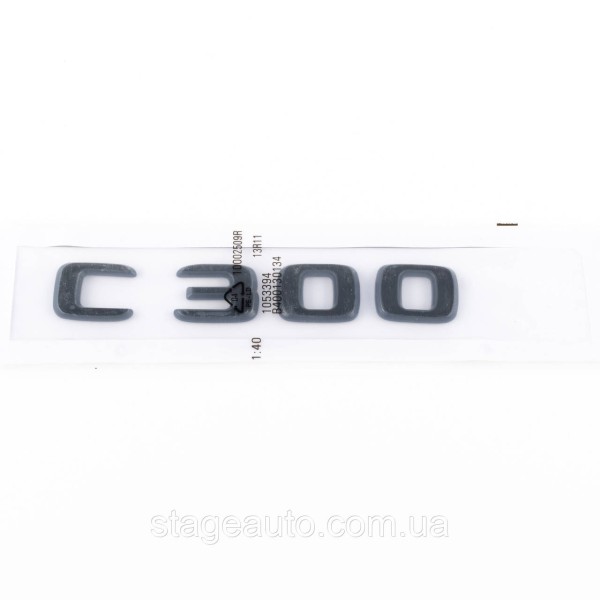 Шильдик надпись багажника C300 Mercedes-Benz Мерседес Ц300 Черный