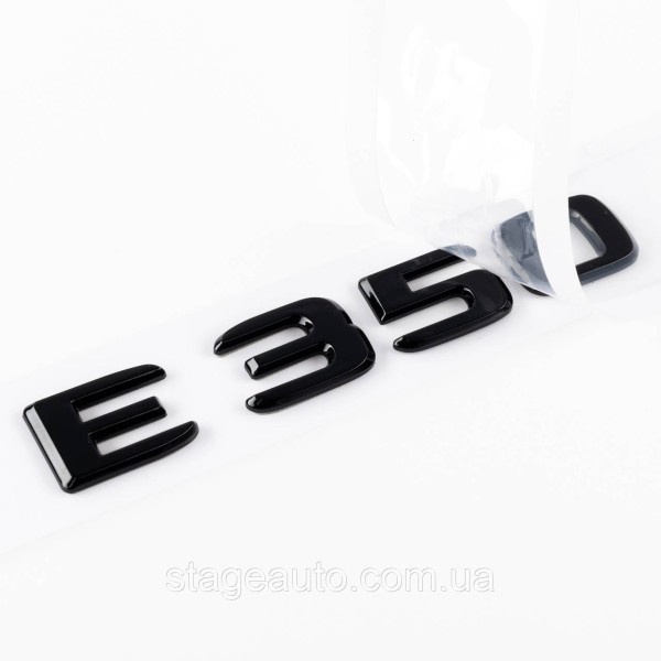Шильдик надпись багажника E350 Mercedes-Benz Мерседес Е350 Черный
