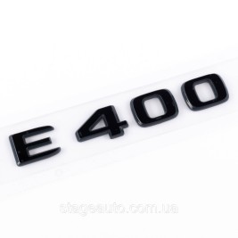 Шильдик надпись багажника E400 Mercedes-Benz Мерседес Е400 Черный