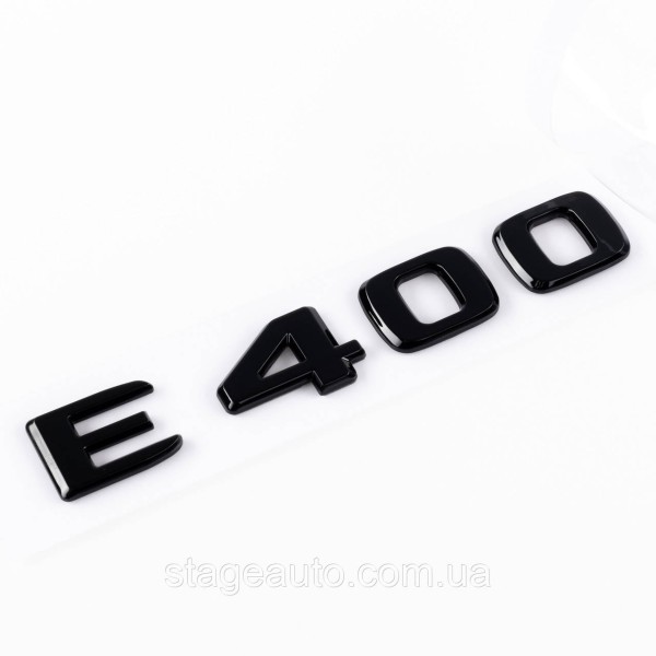 Шильдик надпись багажника E400 Mercedes-Benz Мерседес Е400 Черный