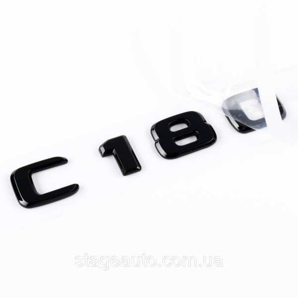 Шильдик надпись багажника C180 Mercedes-Benz Мерседес Ц180 Черный