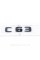 Шильдик надпись багажника C63 Mercedes-Benz Мерседес Ц63 Черный