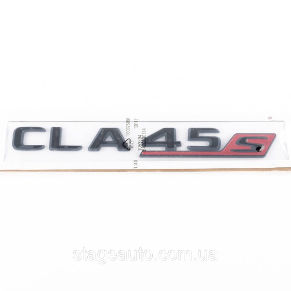 Шильдик надпись багажника CLA45s Mercedes-Benz Мерседес ЦЛА45с Черный
