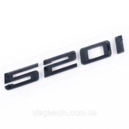 Шильдик надпись багажника BMW БМВ 520i Черный для E39, E60, F10, G30