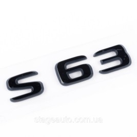 Шильдик надпись багажника S63 Mercedes-Benz Мерседес С63 Черный