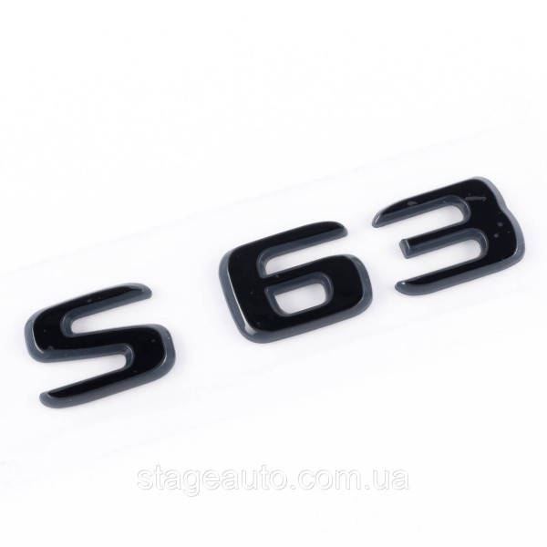 Шильдик надпись багажника S63 Mercedes-Benz Мерседес С63 Черный