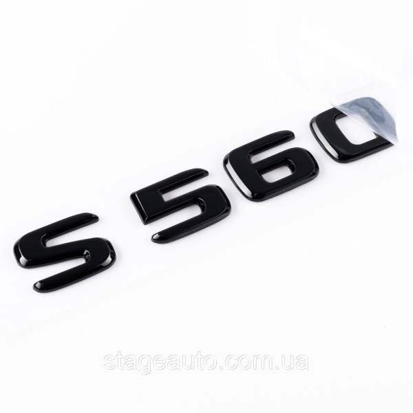 Шильдик надпись багажника S560 Mercedes-Benz Мерседес С560 Черный