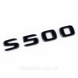 Шильдик надпись багажника S500 Mercedes-Benz Мерседес С500 Черный
